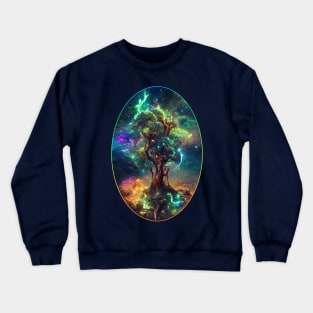 Cosmic Tree of Life Crewneck Sweatshirt